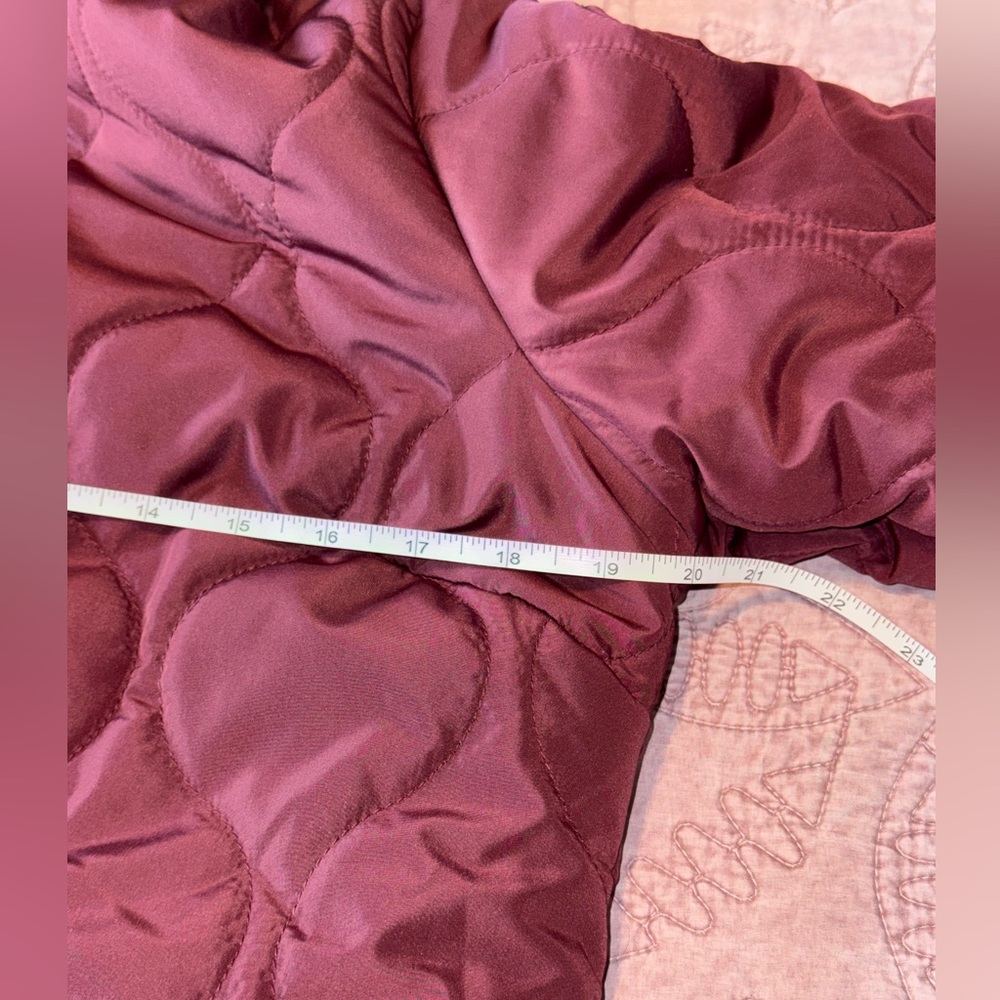 Susan Graver Maroon Quilted Puffer Jacket - Picture 10 of 16